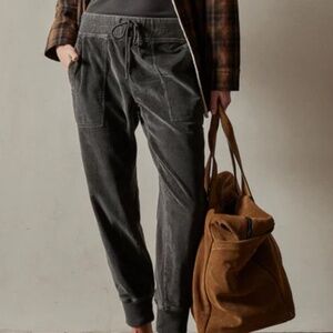 James Perse Corduroy Utility Pant-Magma Pigment, Size 1